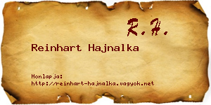 Reinhart Hajnalka névjegykártya